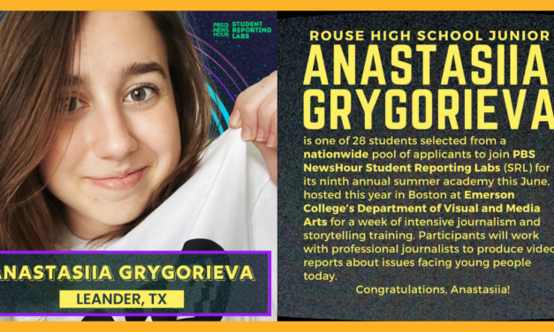 Rouse Journalism Student to Participate in PBS NewsHour Student Reporting Labs Summer Academy