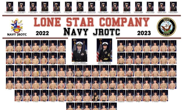 Vista Ridge Lone Star NJROTC Named #1 in Navy Area 10