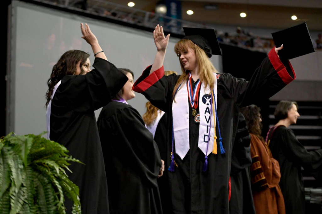 LISD High School Graduates at HEB Center graduation ceremony.