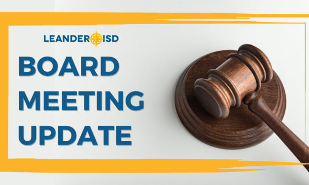 Notice: New Location for Leander ISD Board Meetings
