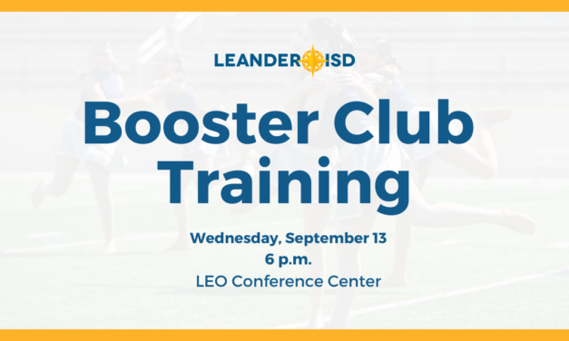 Fall Booster Club Training