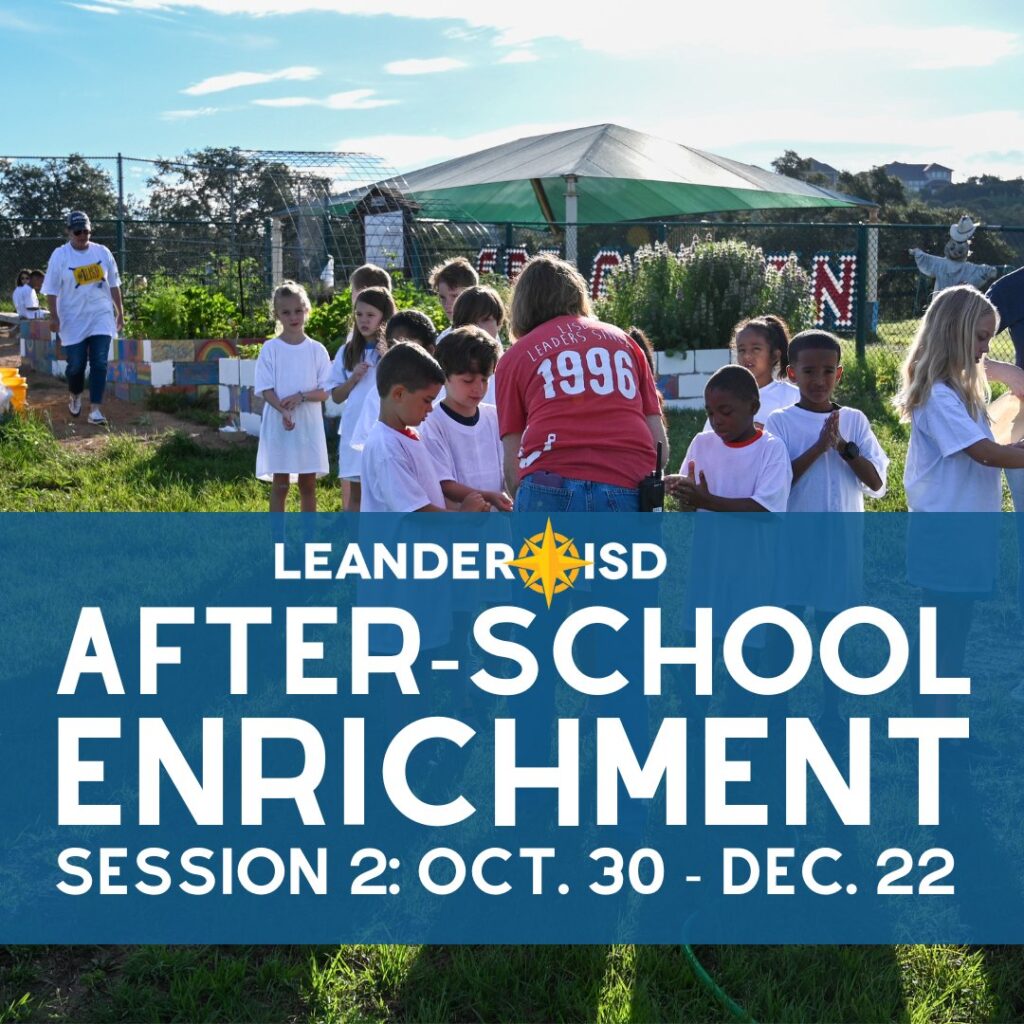 After School Enrichment session 2. Oct. 30 to Dec. 22