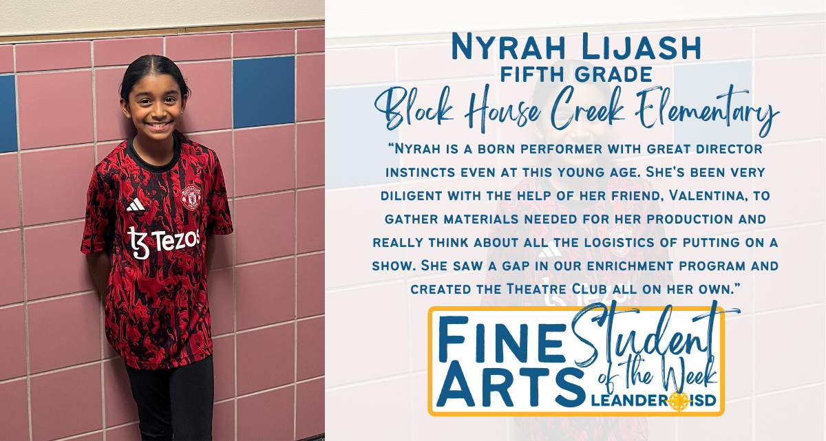 Fine Arts Student of the Week: Nov. 9, 2023