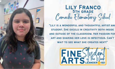 Fine Arts Student of the Week: Dec. 1, 2023