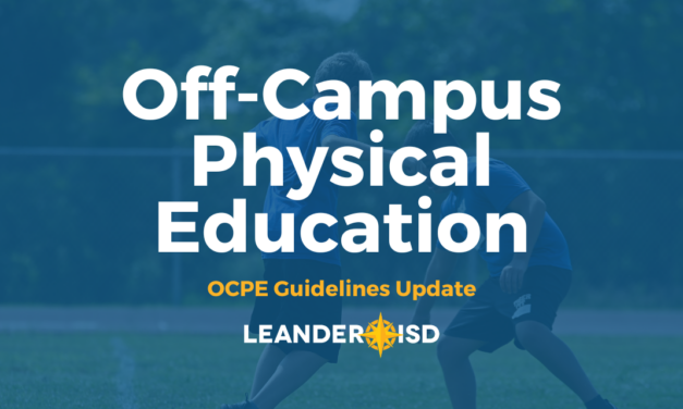 Off-Campus Physical Education Guidelines Update