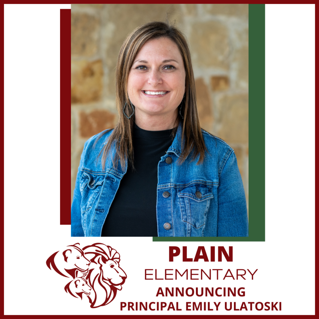 Plain Elementary School: Announcing Principal Emily Ulatoski