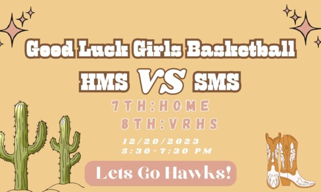 Good Luck Girls Basketball Against SMS
