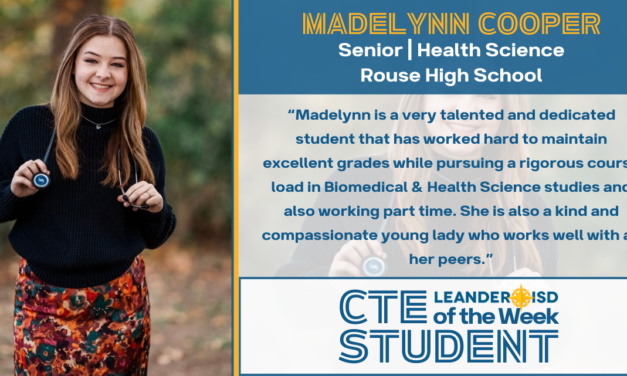 CTE Student of the Week: Jan. 23, 2024