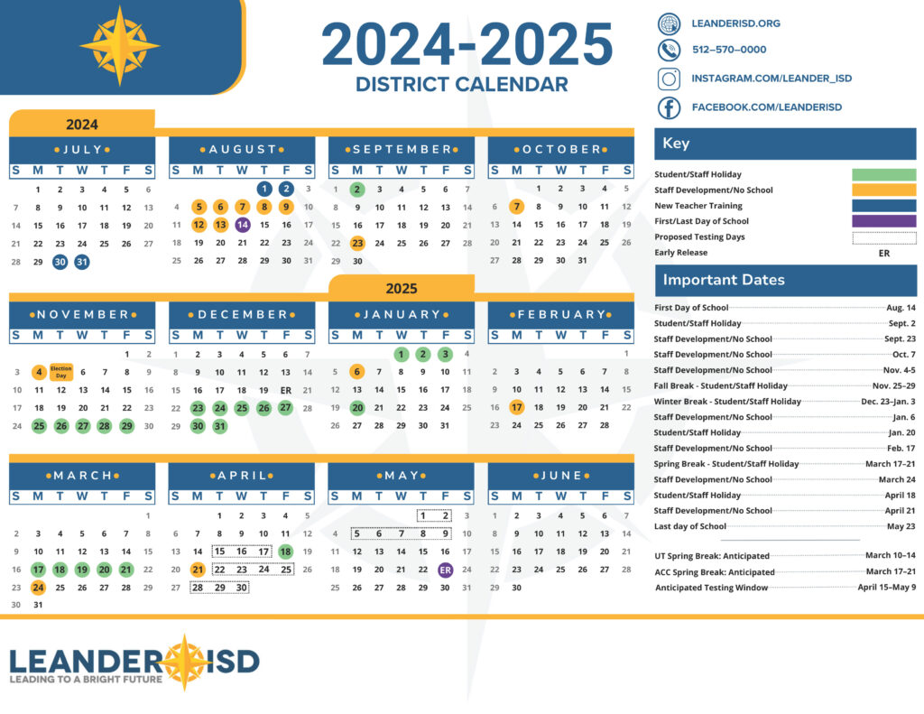 2024–25 Academic Calendar