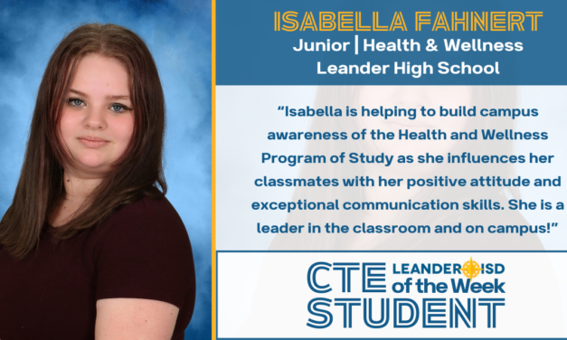 CTE Student of the Week: Feb. 20, 2024