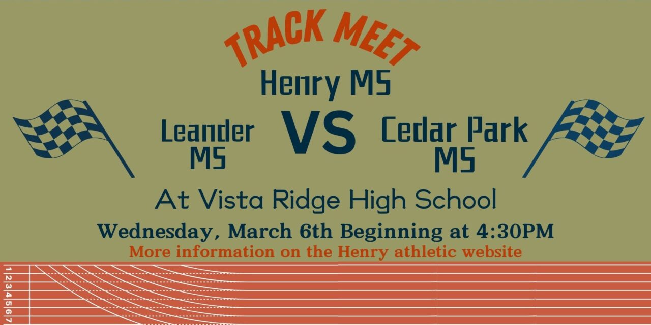 Track Meet – March 6th