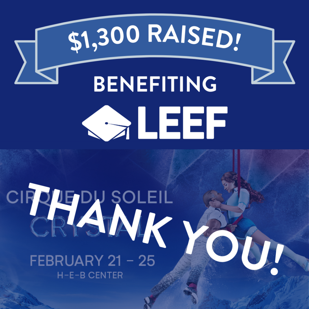 $1,300 raised benefiting LEEF, thank you!