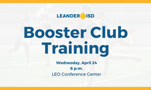 Spring 2024 Booster Club Training