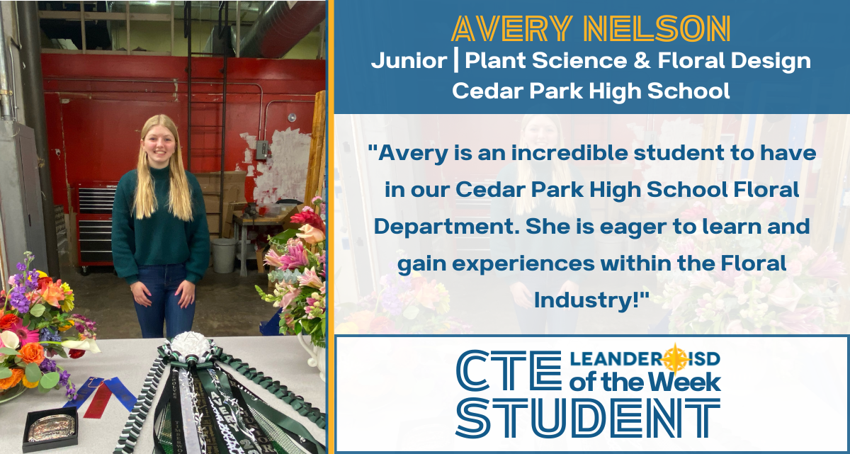 CTE Student of the Week: April 30, 2024