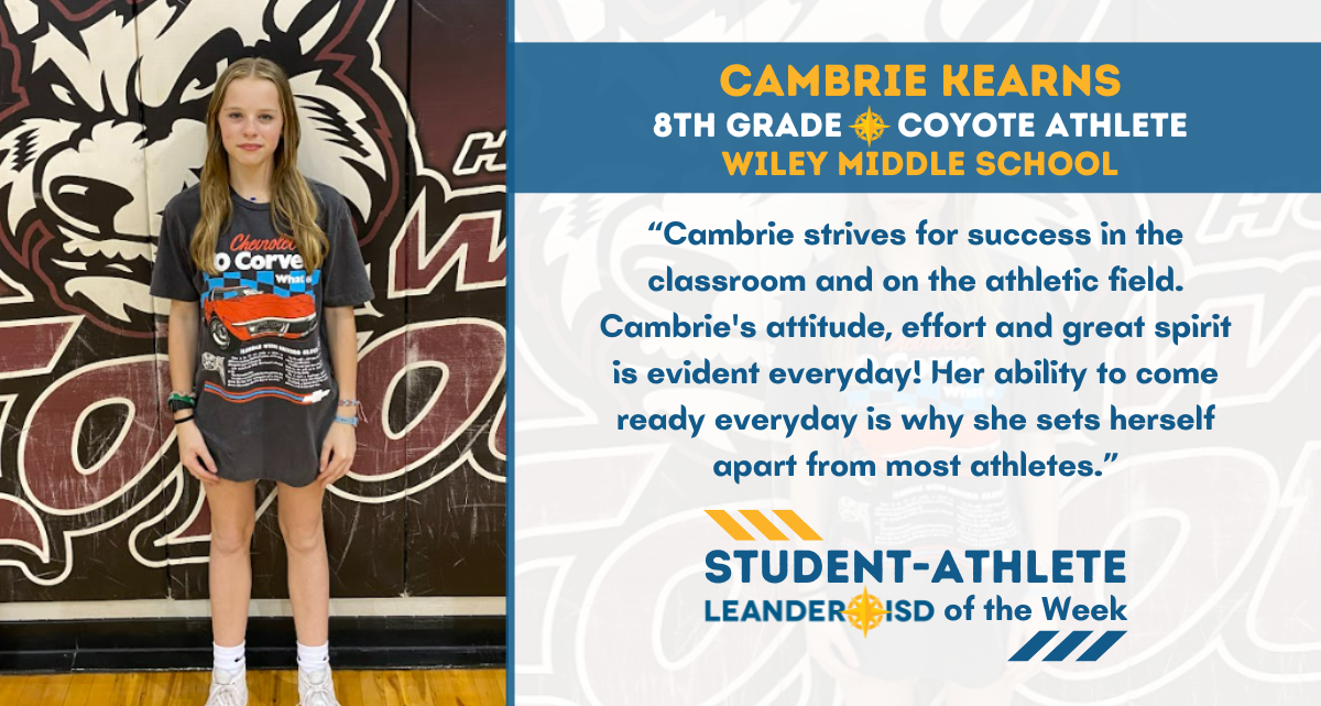 Student-Athlete of the Week: April 29, 2024