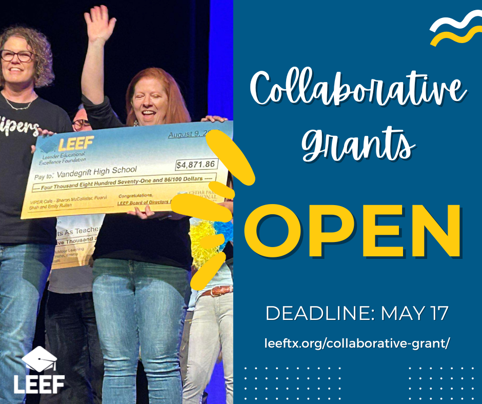 Applications for LEEF's Collaborative Grants are open through May 17, 2024