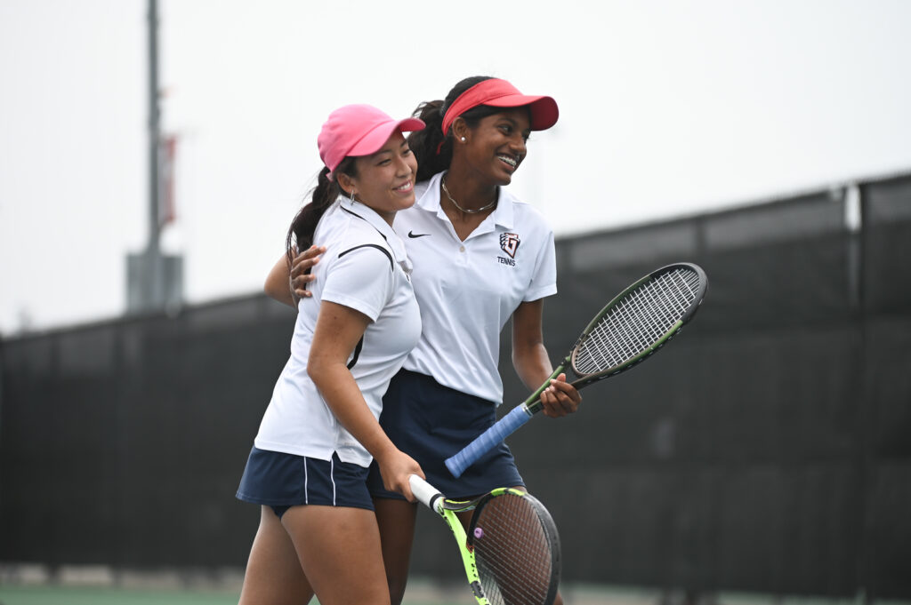 Glenn High School tennis team during a game