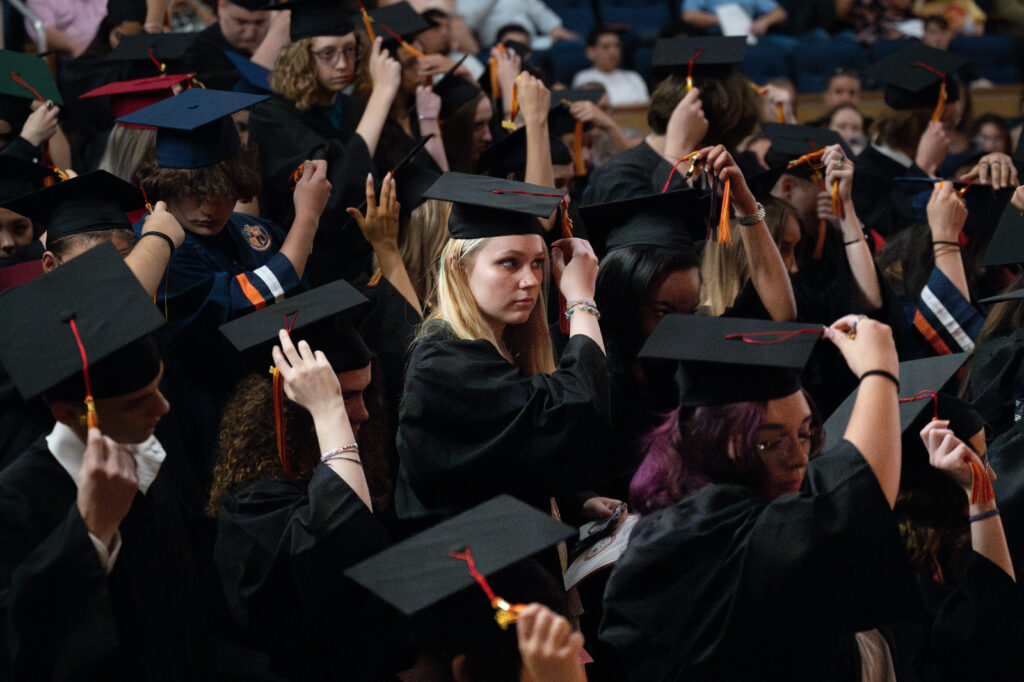 New Hope High School students during graduation