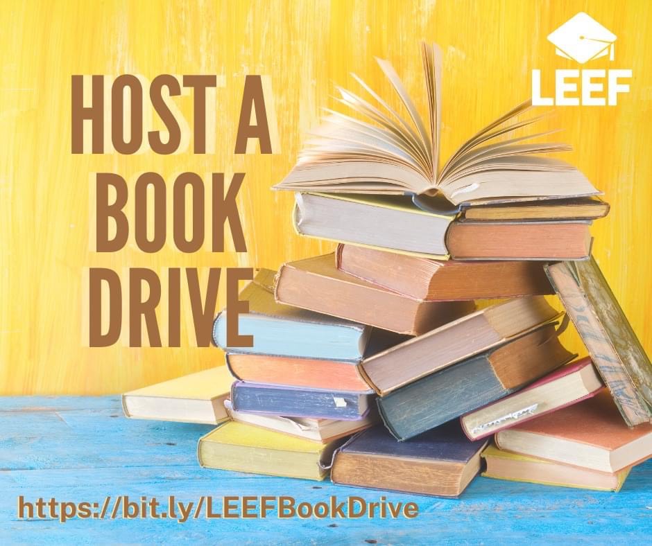 LEEF Host a book drive