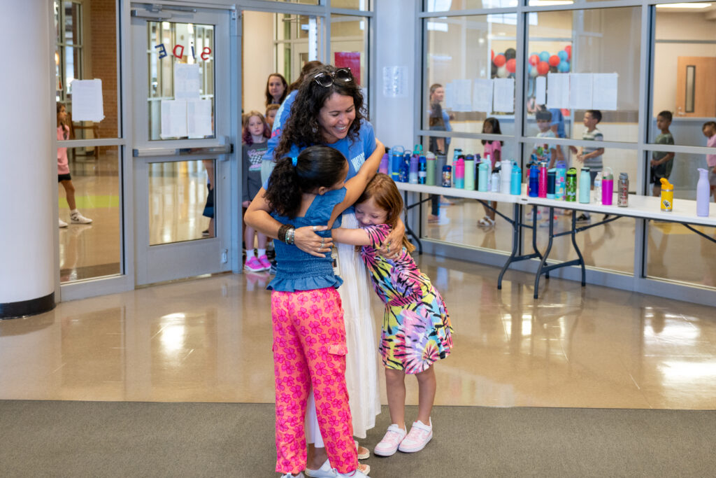 Hisle ES students on the first day of school