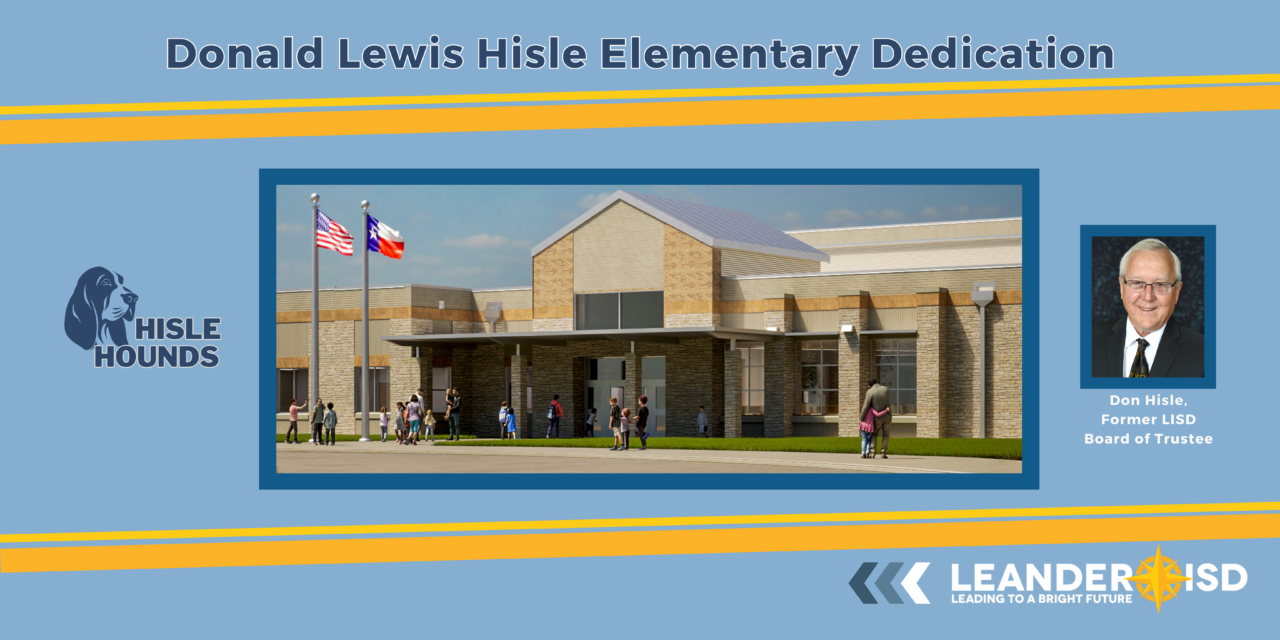 Hisle Elementary Dedication Set for Sept. 7