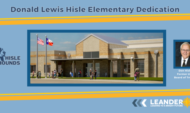 Hisle Elementary Dedication Set for Sept. 7