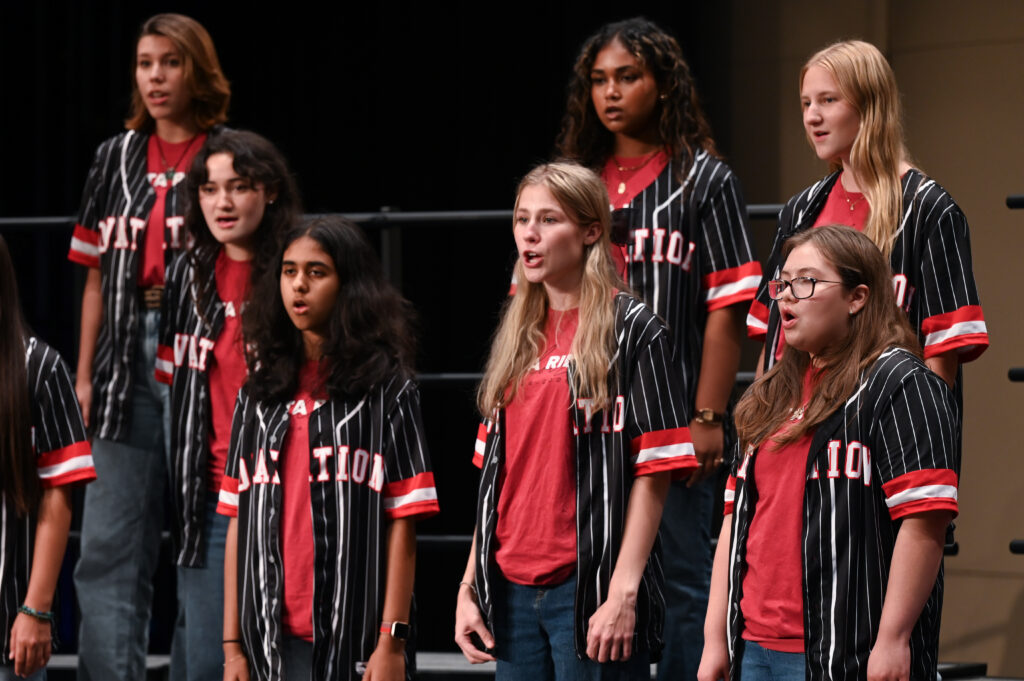 Vista Ridge HS students at Choral Showcase