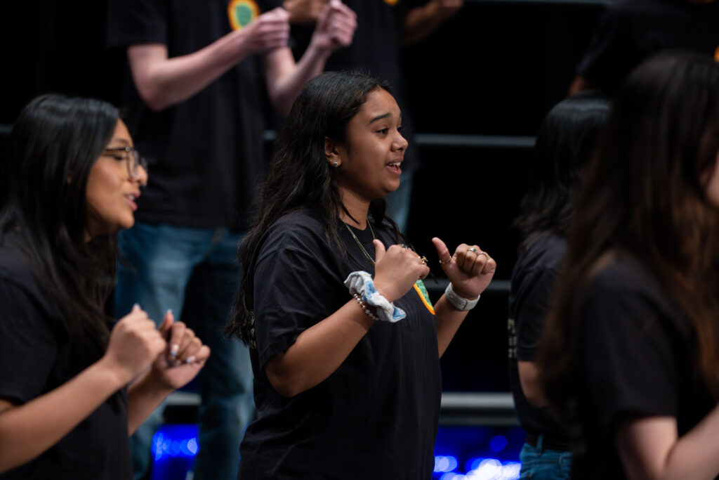 Vandegrift HS students at Choral Showcase