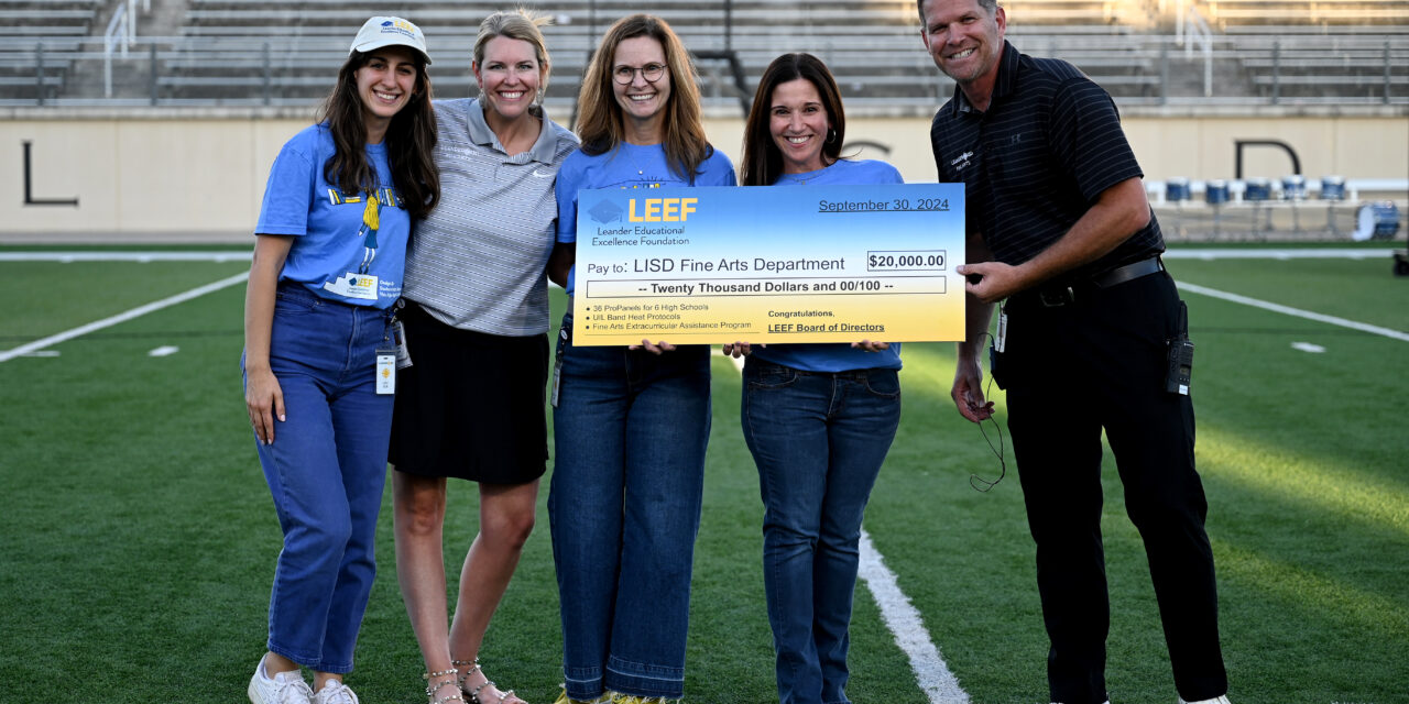 LEEF Awards $20,000 to LISD Fine Arts