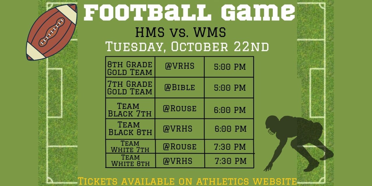 Football Game vs. Wiley Middle School