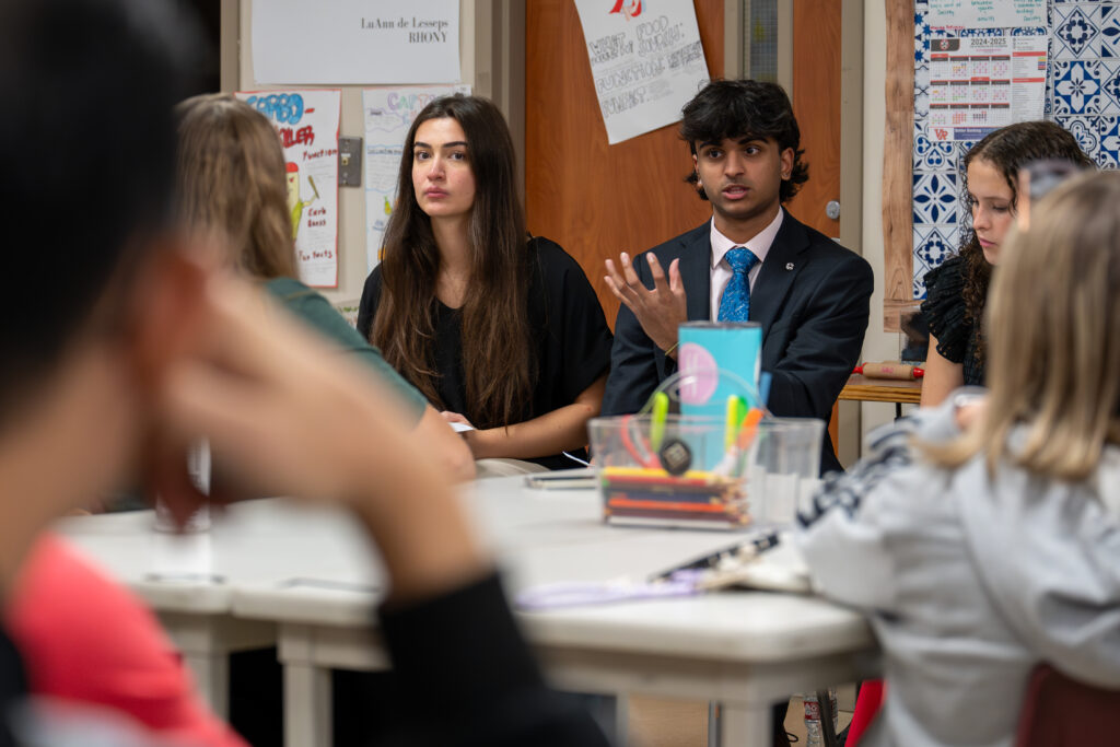 Students present on a CIC panel
