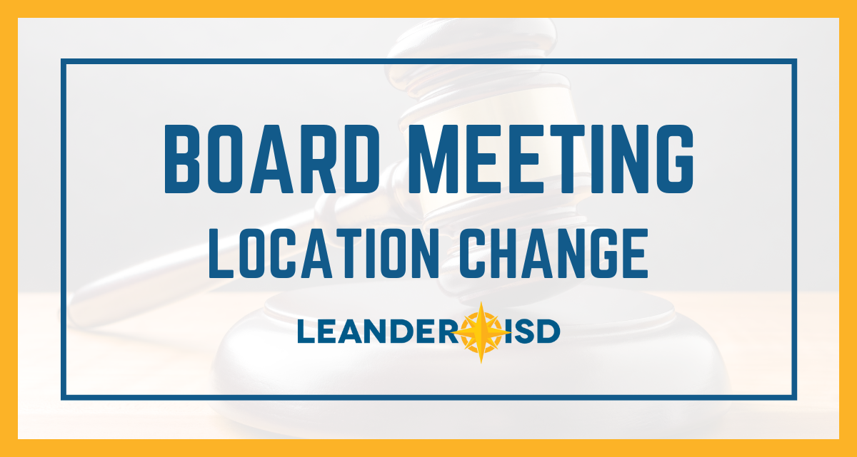 Board Meeting Location Change
