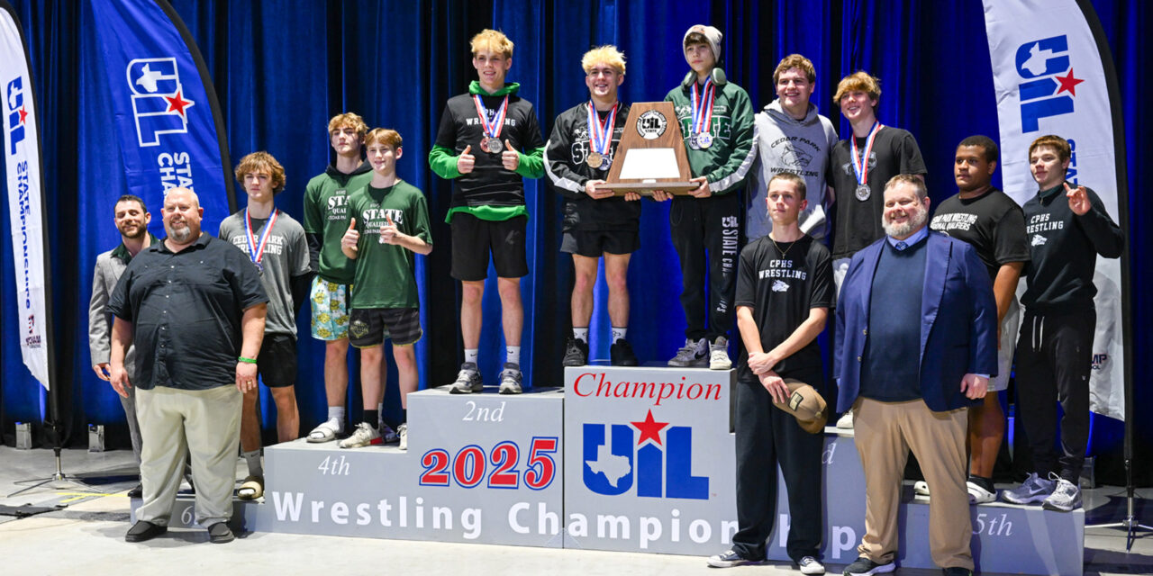 Reilly Repeat Leads Cedar Park HS to 2nd Place at State Wrestling Tournament