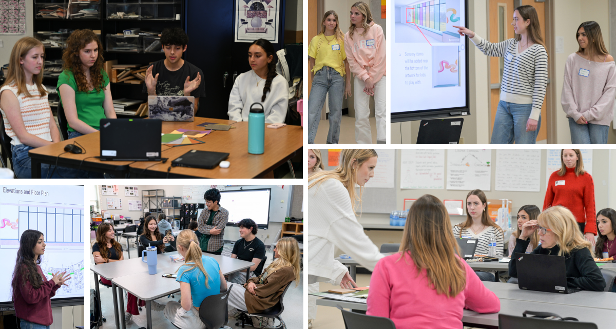 CTE Students Getting Hands-On Interior Design Experience at New Early Childhood Center