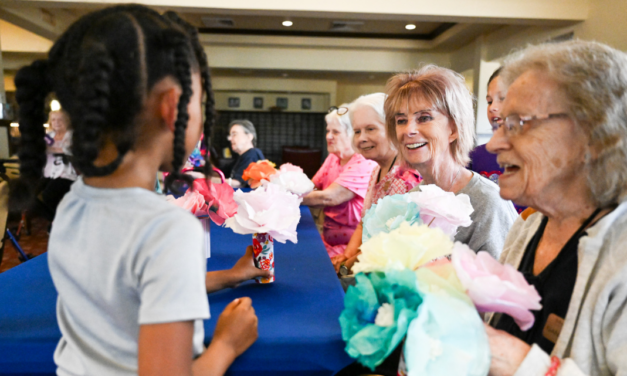 Faubion Elementary Students Deliver Handmade Flowers to Seniors in Heartwarming Community Project