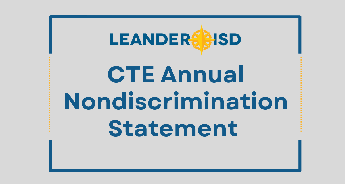 CTE Annual Nondiscrimination Statement