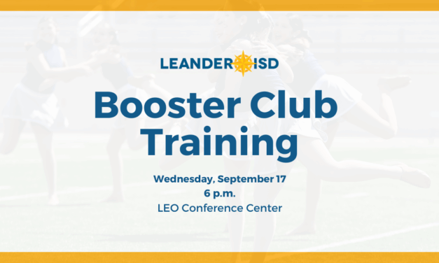 Fall 2025 Booster Club Training