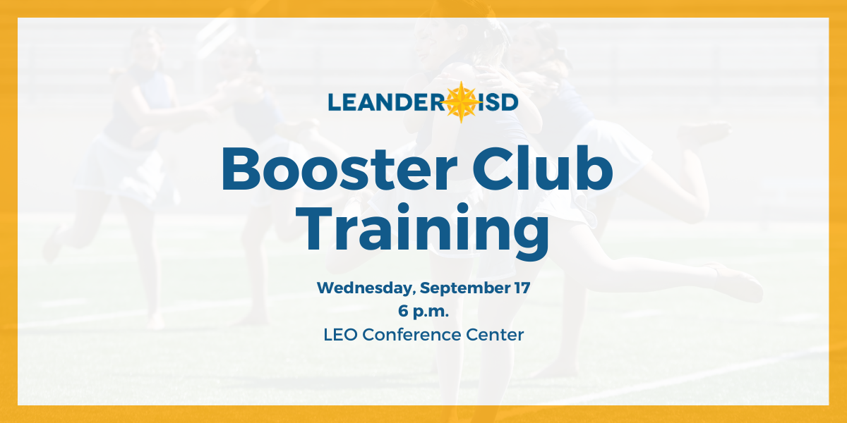 Fall 2025 Booster Club Training