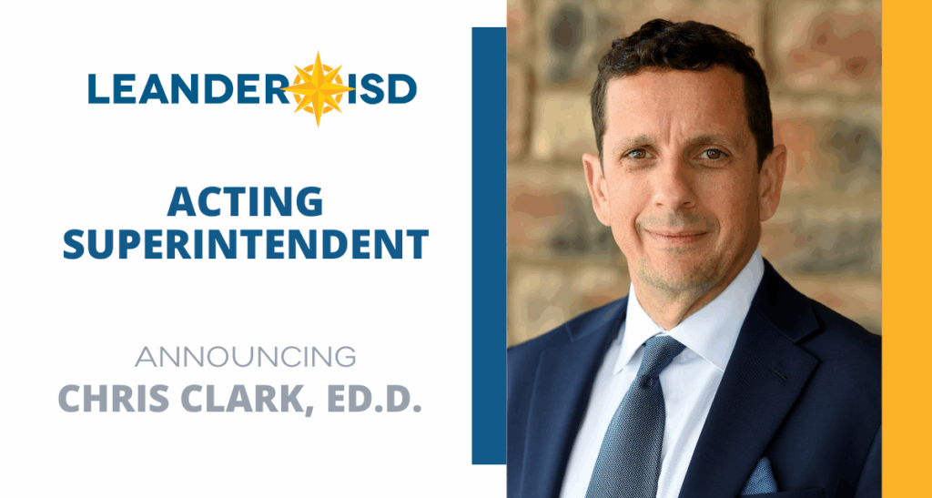 Announcing Dr. Chris Clark as Acting Superintendent