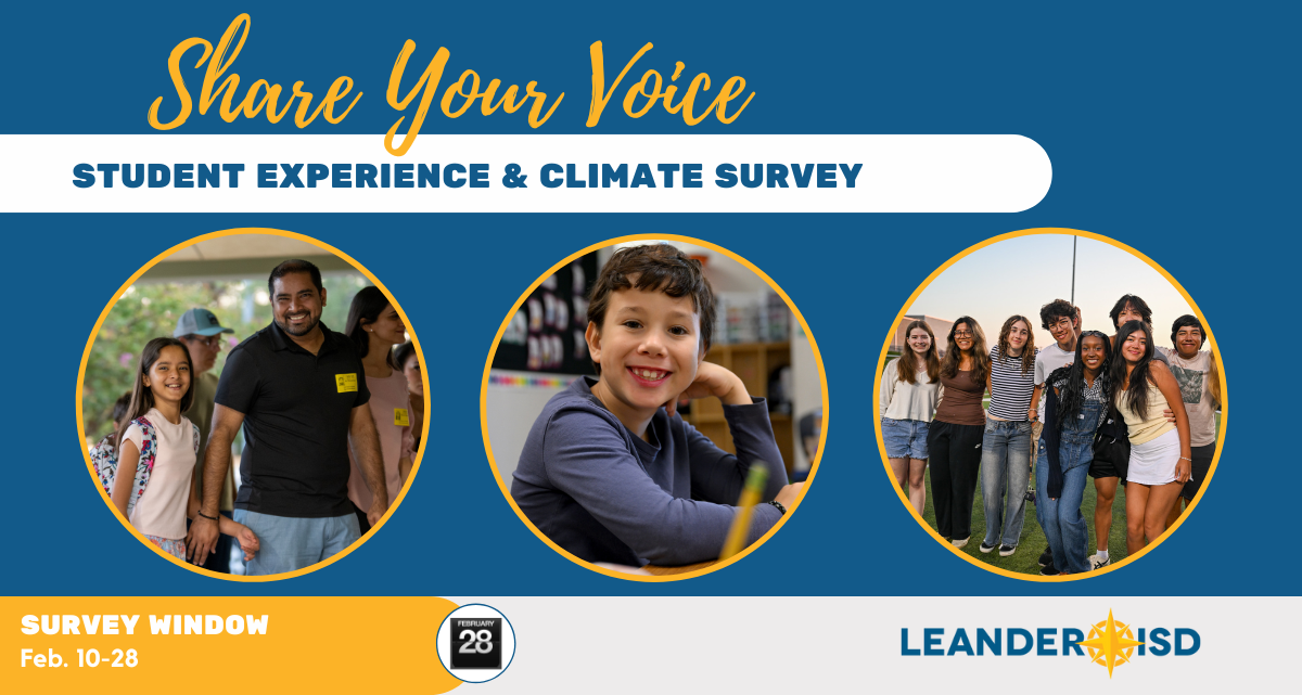 Now Open: LISD Student & Parent Experience & School Climate Surveys