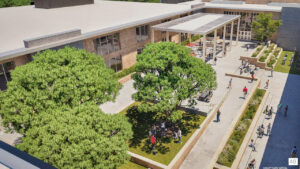 LHS Phase 2 Design rendering of courtyard
