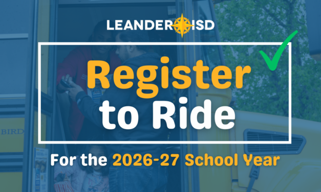 Leander ISD Transportation Registration for 2026-27 School Year Now Open
