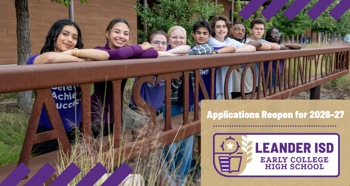 Another Opportunity: Early College HS Applications Reopen for 2026-27 School Year