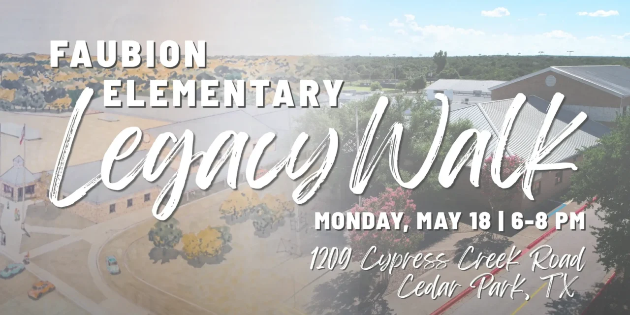 Faubion Elementary Legacy Walk Scheduled for May 18
