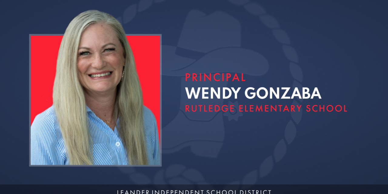 Announcing Wendy Gonzaba as Rutledge Elementary Principal