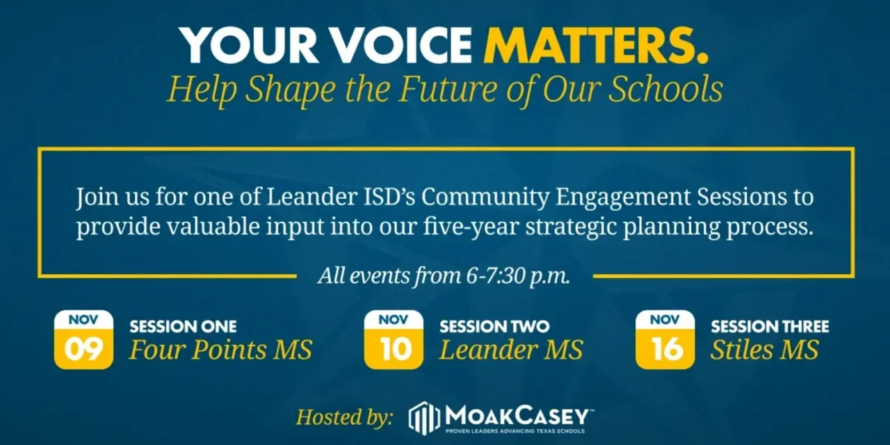 Community Invited to Help Shape Leander ISD’s 2027–31 Strategic Plan